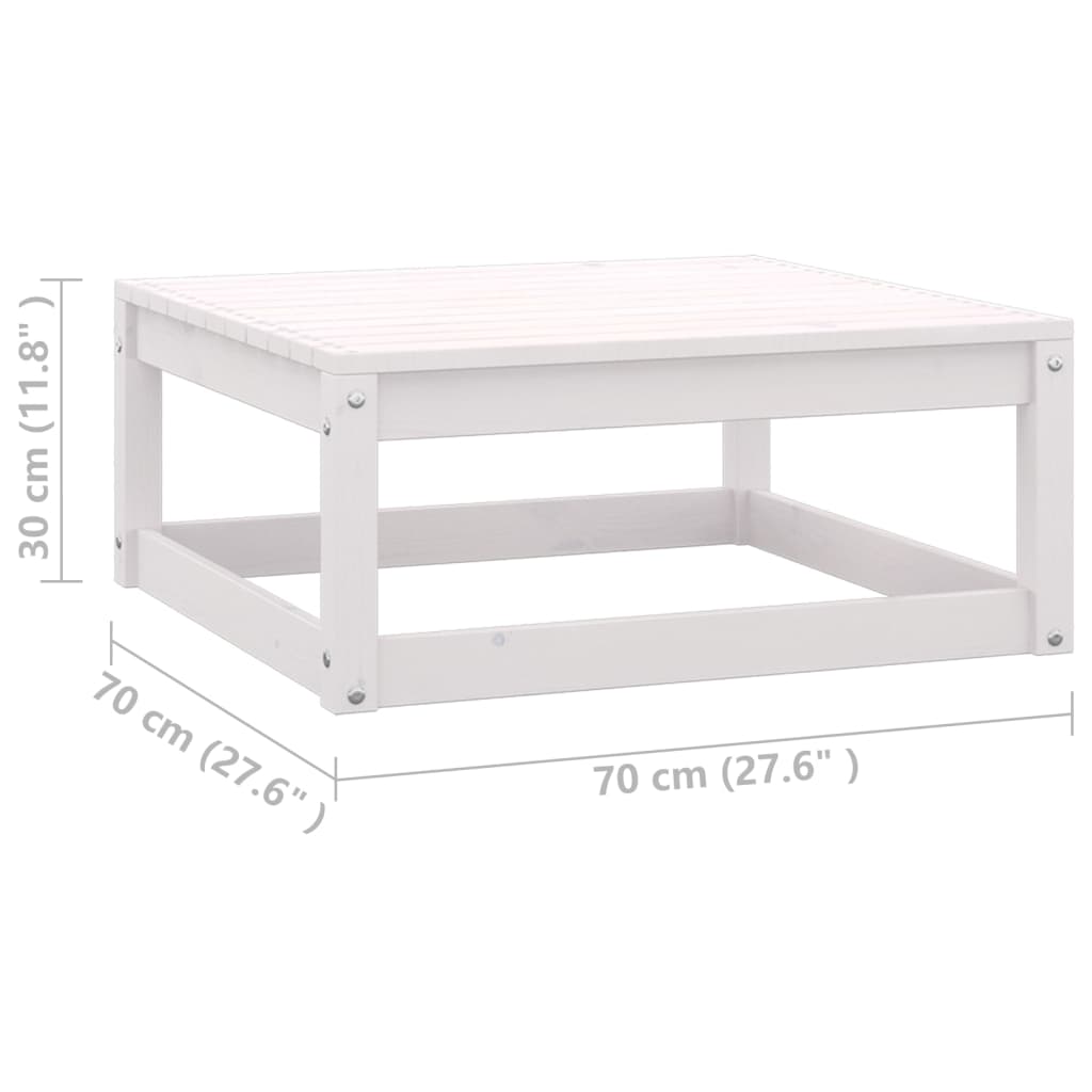3-delige Loungeset met kussens massief grenenhout wit is nu te koop bij PeponiXL, paradijselijk wonen!