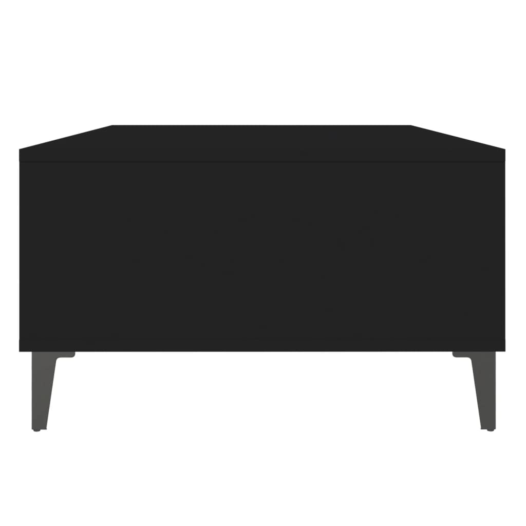 Salontafel 103,5x60x35 cm bewerkt hout zwart is nu te koop bij PeponiXL, paradijselijk wonen!
