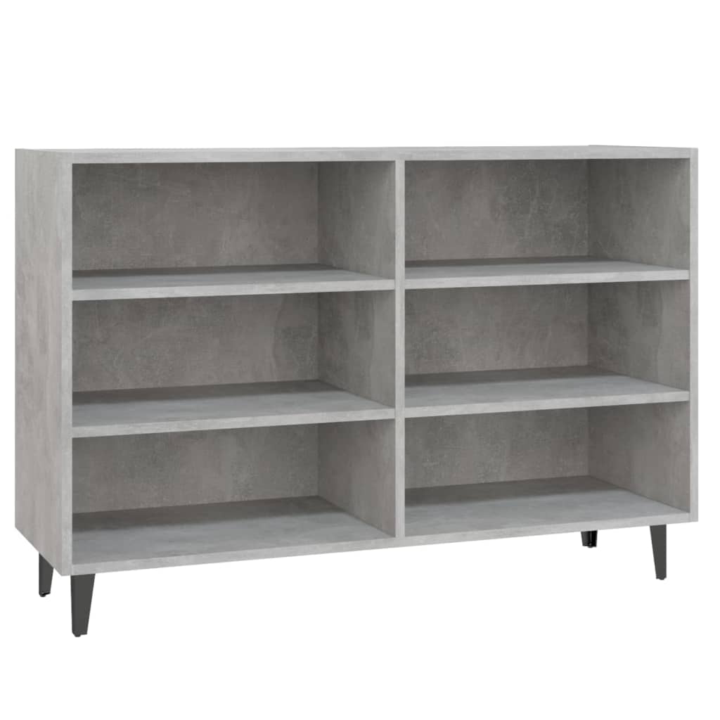 Dressoir 103,5x35x70 cm bewerkt hout betongrijs is nu te koop bij PeponiXL, paradijselijk wonen!