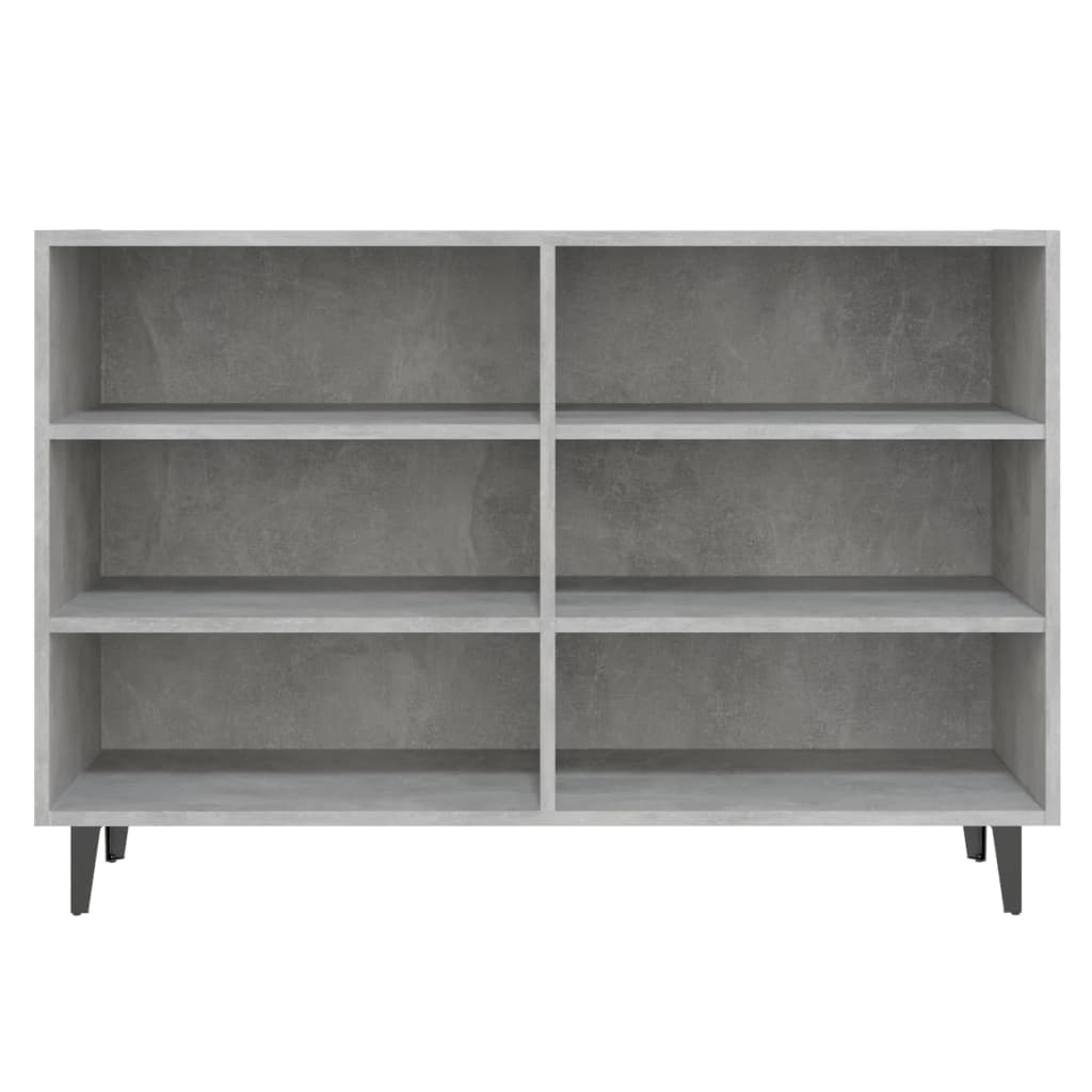 Dressoir 103,5x35x70 cm bewerkt hout betongrijs is nu te koop bij PeponiXL, paradijselijk wonen!