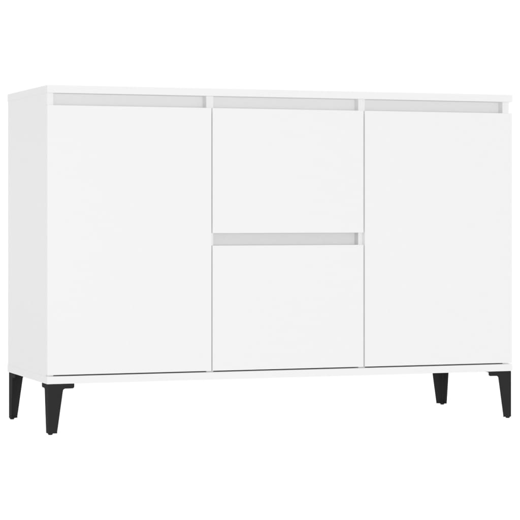 Dressoir 102x35x70 cm bewerkt hout wit is nu te koop bij PeponiXL, paradijselijk wonen!