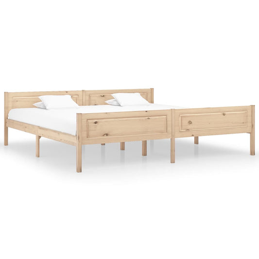 Bedframe massief grenenhout 200x200 cm is nu te koop bij PeponiXL, paradijselijk wonen!