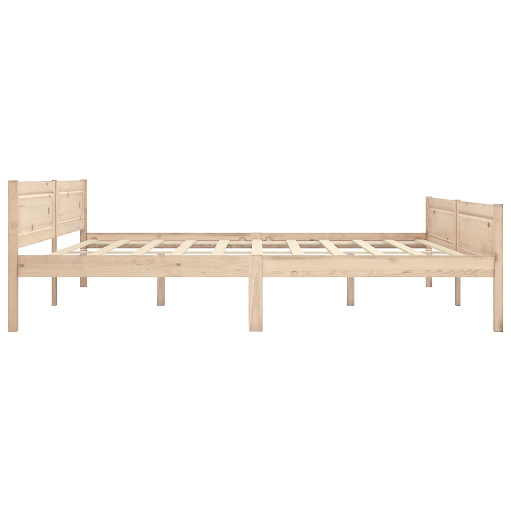 Bedframe massief grenenhout 200x200 cm is nu te koop bij PeponiXL, paradijselijk wonen!