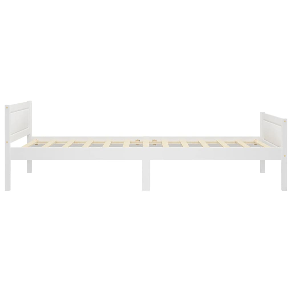 Bedframe massief grenenhout wit 100x200 cm is nu te koop bij PeponiXL, paradijselijk wonen!