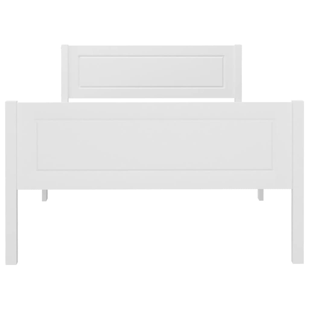 Bedframe massief grenenhout wit 100x200 cm is nu te koop bij PeponiXL, paradijselijk wonen!
