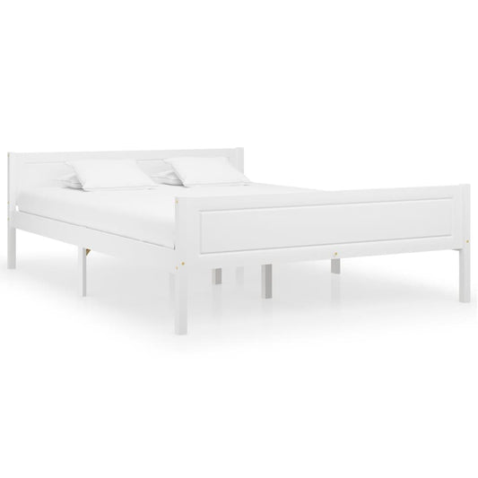 Bedframe massief grenenhout wit 120x200 cm is nu te koop bij PeponiXL, paradijselijk wonen!