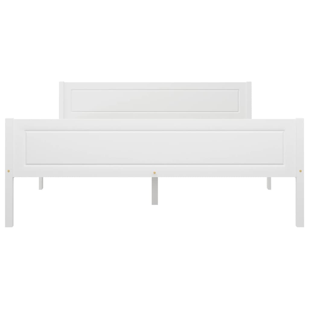 Bedframe massief grenenhout wit 160x200 cm is nu te koop bij PeponiXL, paradijselijk wonen!