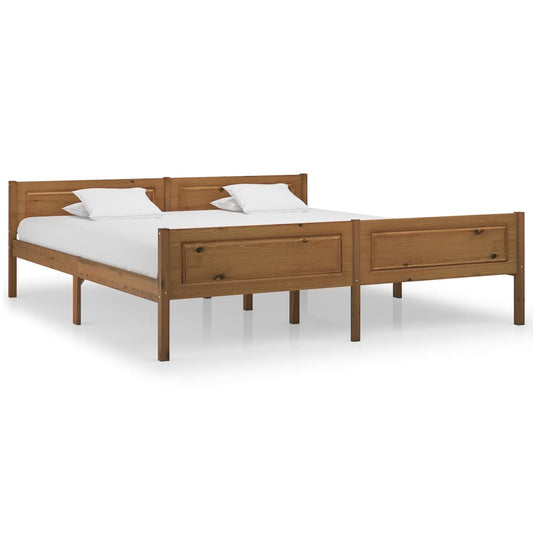 Bedframe massief grenenhout honingbruin 180x200 cm is nu te koop bij PeponiXL, paradijselijk wonen!