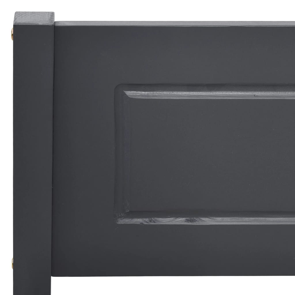 Bedframe massief grenenhout grijs 200x200 cm is nu te koop bij PeponiXL, paradijselijk wonen!