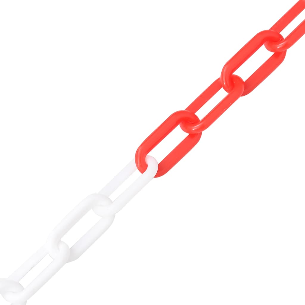 Veiligheidsketting Ø 8 mm 100 m kunststof rood en wit is nu te koop bij PeponiXL, paradijselijk wonen!