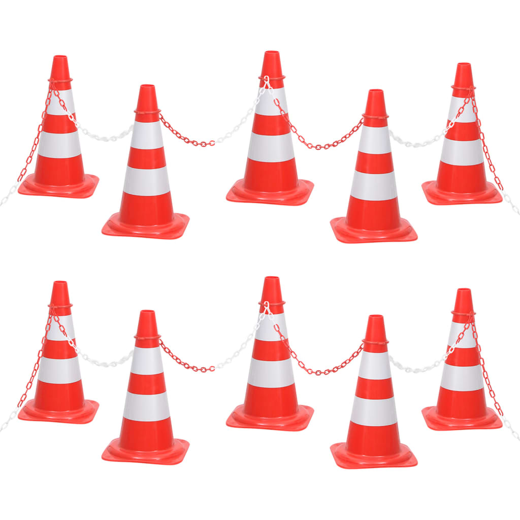 Kegelset met ketting 10 m rood en wit is nu te koop bij PeponiXL, paradijselijk wonen!