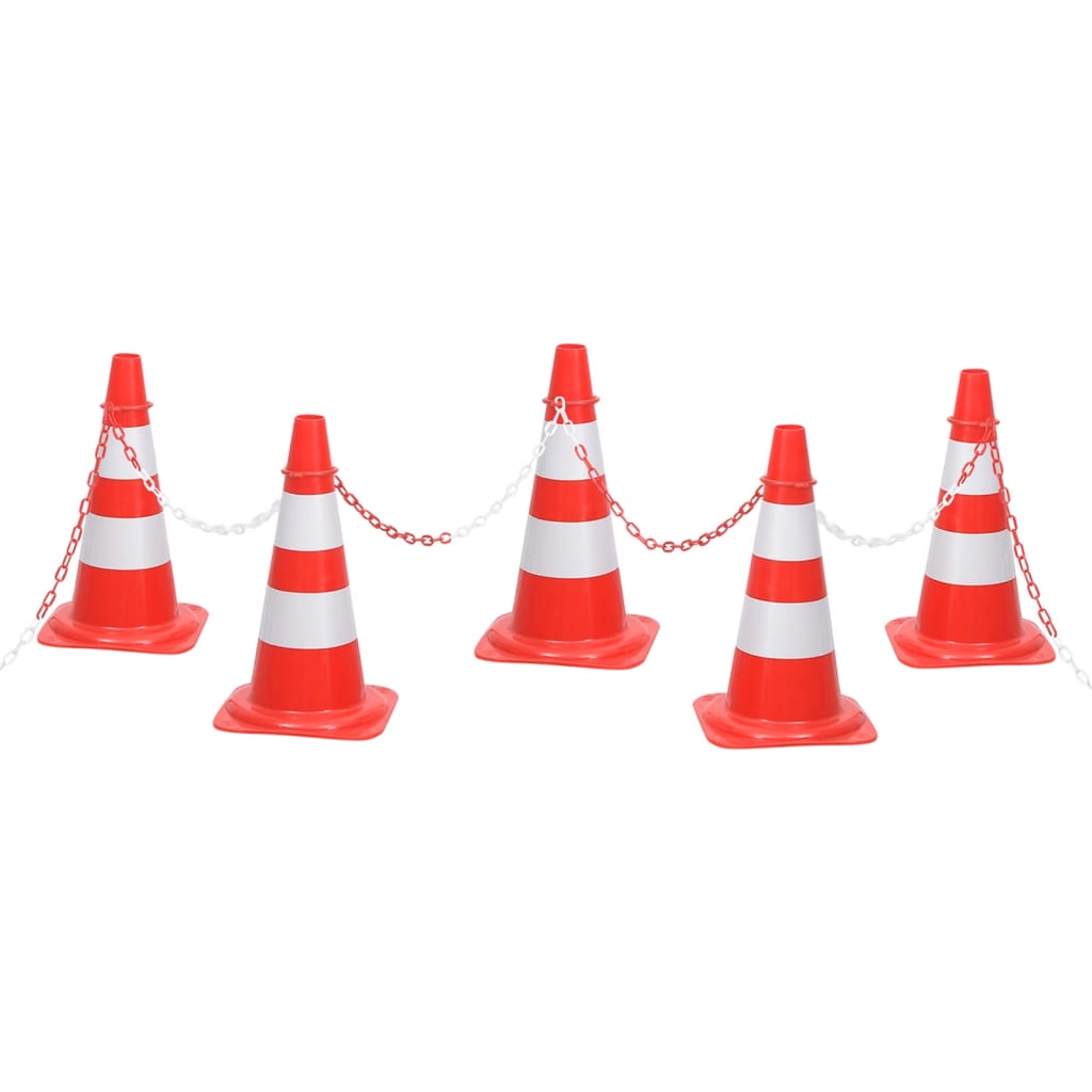 Kegelset met ketting 10 m rood en wit is nu te koop bij PeponiXL, paradijselijk wonen!