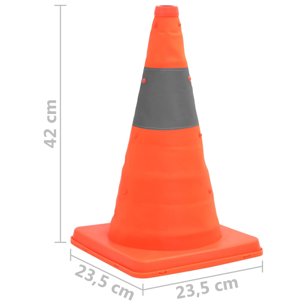 Verkeerskegel pop-up 10 st 42 cm is nu te koop bij PeponiXL, paradijselijk wonen!