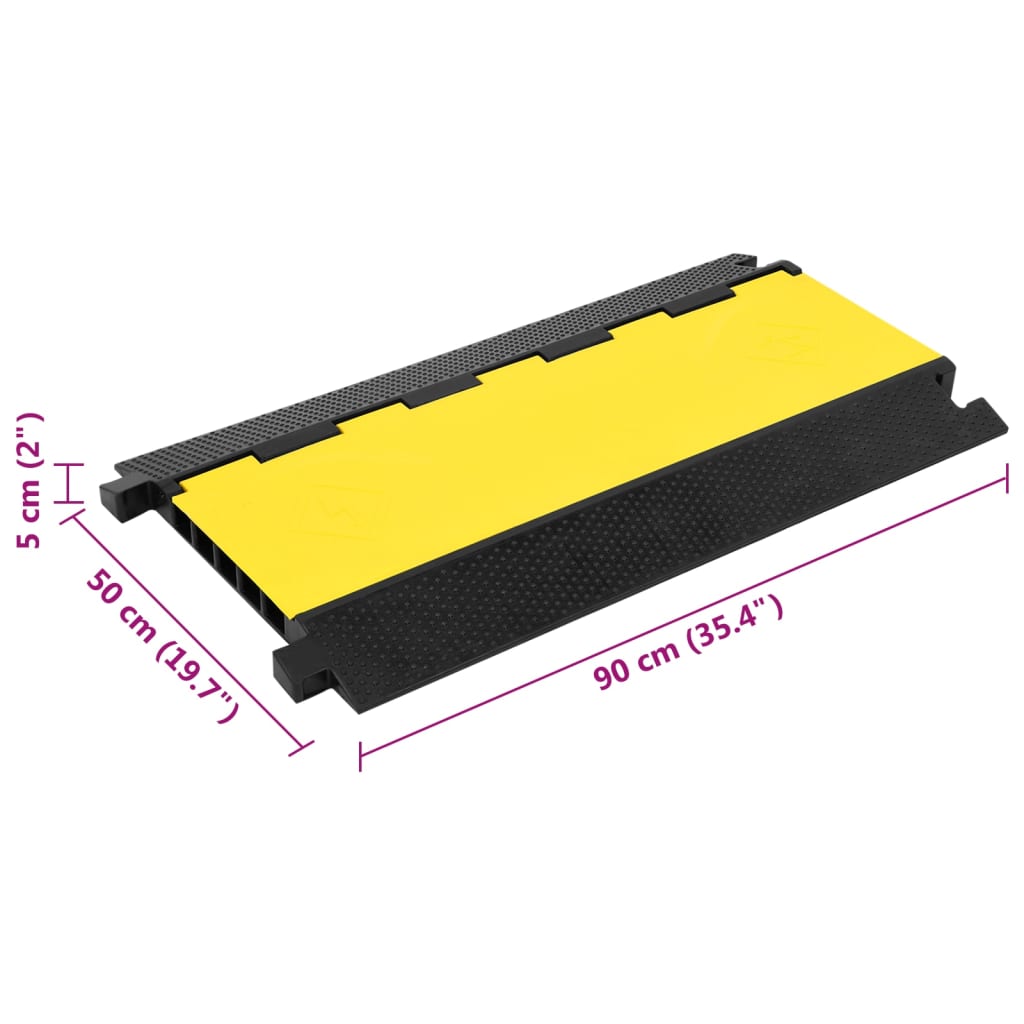 Kabelbeschermer drempel met 5 tunnels 90 cm rubber is nu te koop bij PeponiXL, paradijselijk wonen!