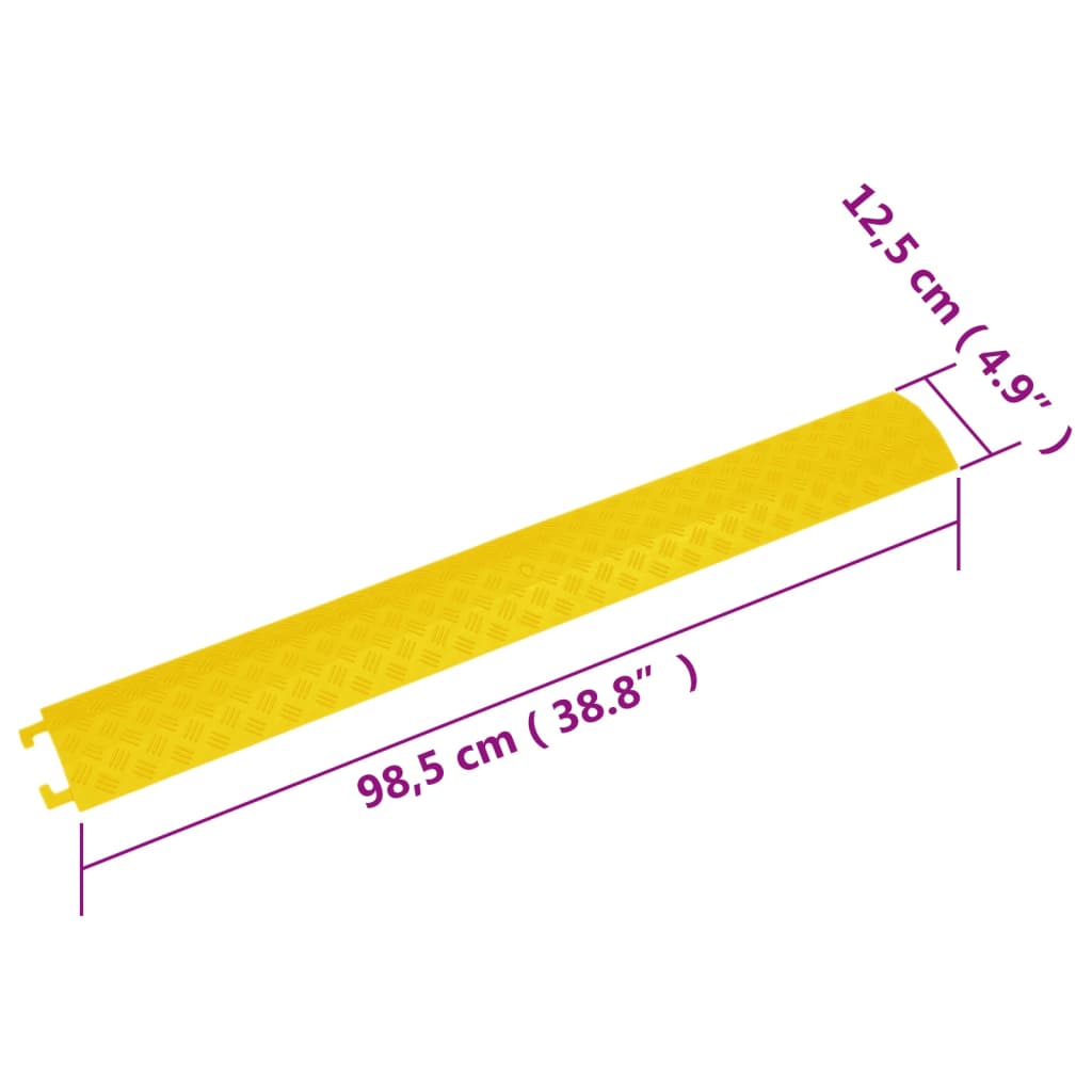 Kabelbeschermers drempel 4 st 98,5 cm geel is nu te koop bij PeponiXL, paradijselijk wonen!