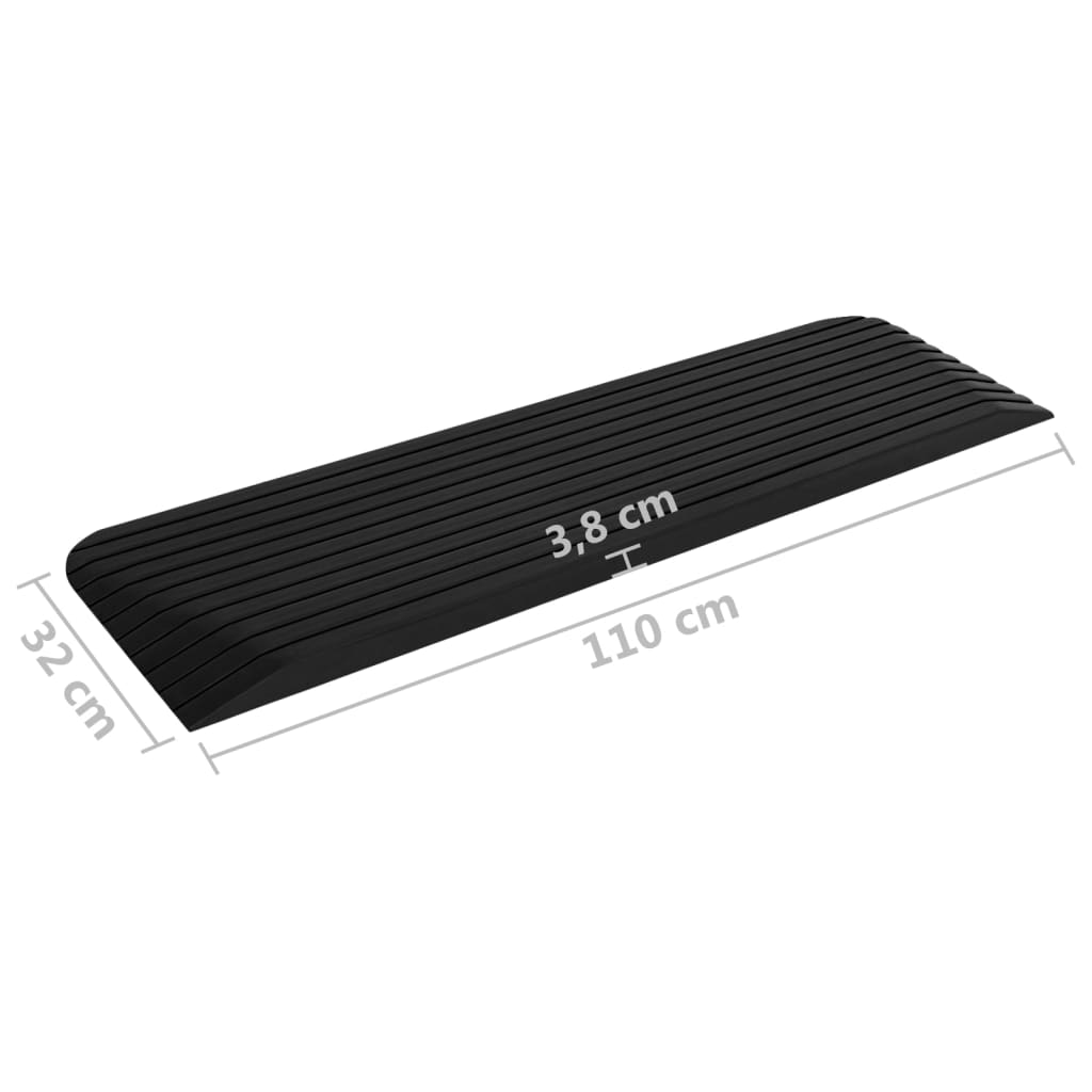 Drempelhulp 110x32x3,8 cm rubber is nu te koop bij PeponiXL, paradijselijk wonen!