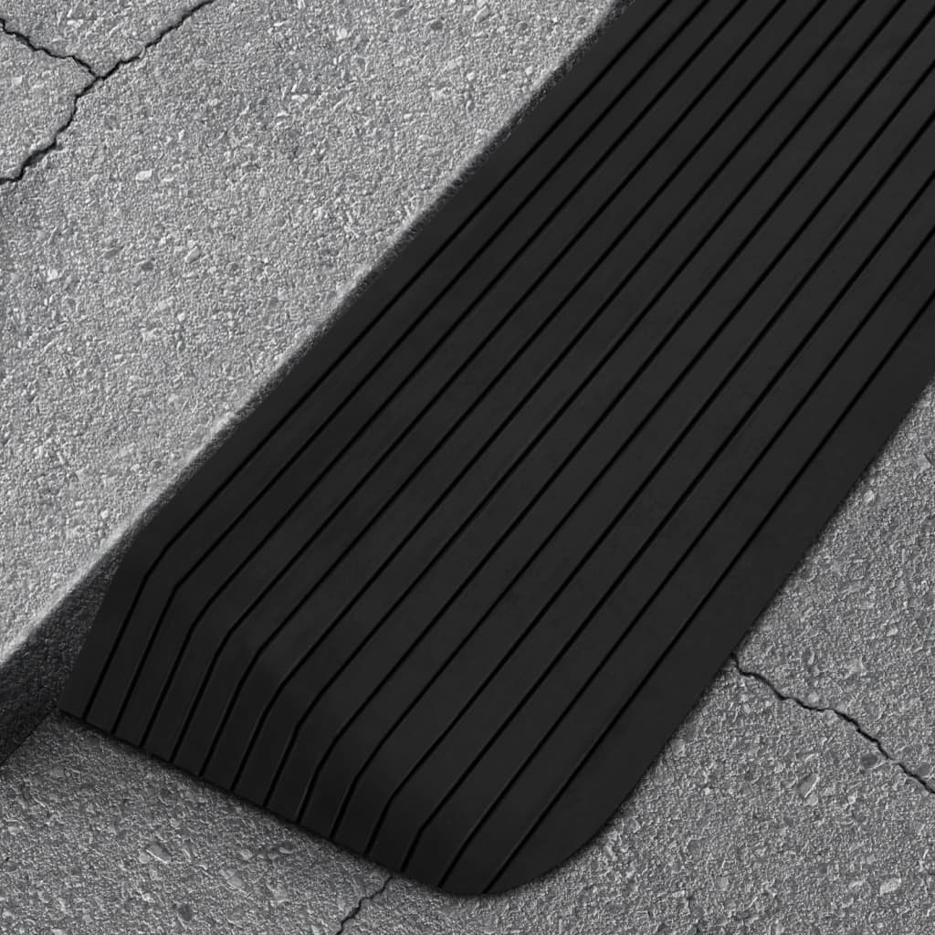 Drempelhulpen 2 st 110x41x5 cm rubber is nu te koop bij PeponiXL, paradijselijk wonen!