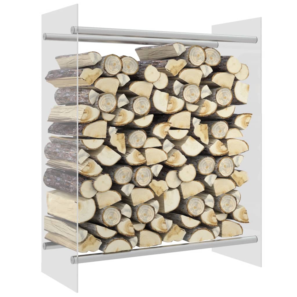 Haardhoutrek 80x35x100 cm gehard glas transparant is nu te koop bij PeponiXL, paradijselijk wonen!