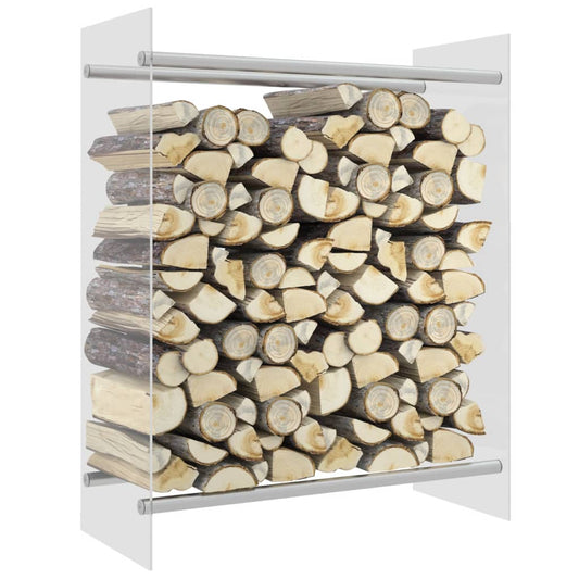 Haardhoutrek 80x35x100 cm gehard glas transparant is nu te koop bij PeponiXL, paradijselijk wonen!