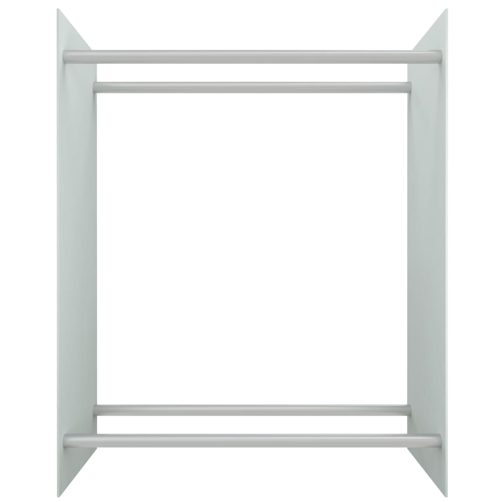 Haardhoutrek 80x35x100 cm gehard glas wit is nu te koop bij PeponiXL, paradijselijk wonen!