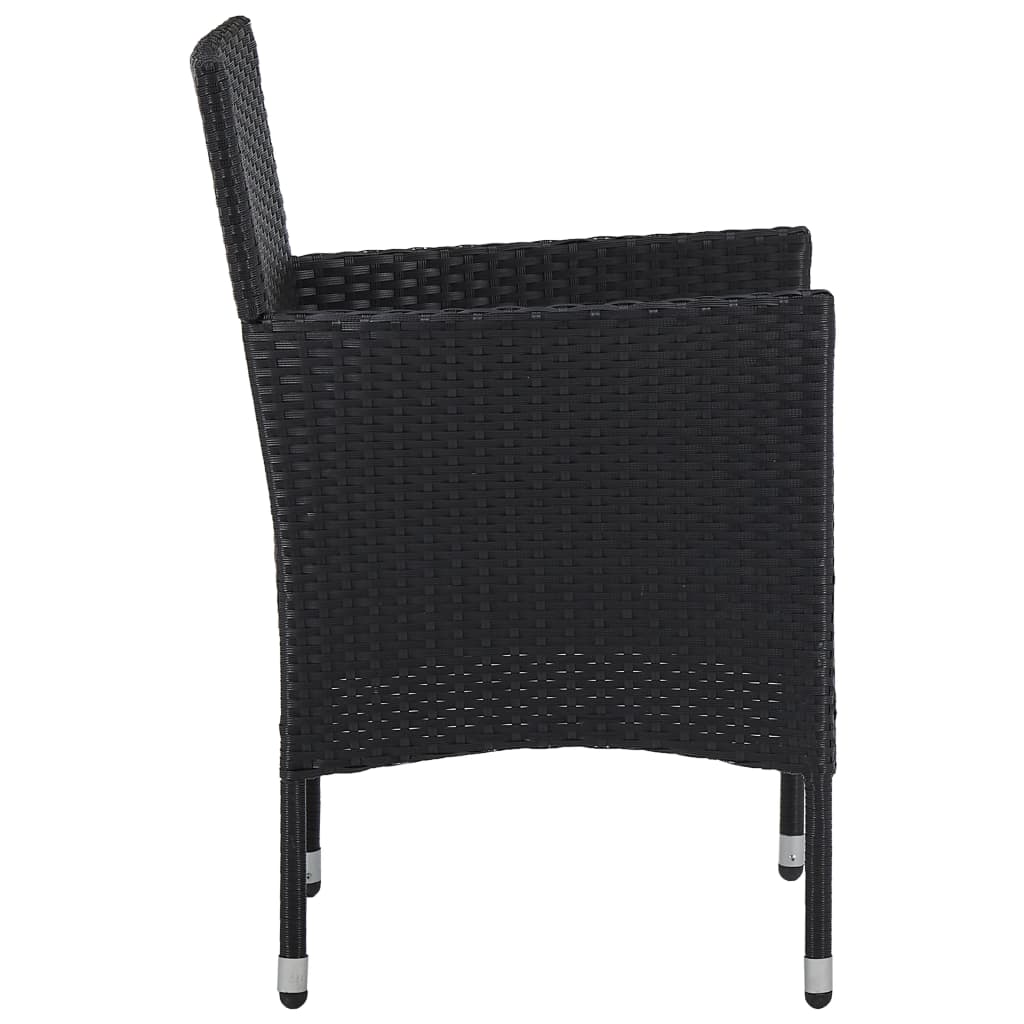 3-delige Tuinset zwart is nu te koop bij PeponiXL, paradijselijk wonen!