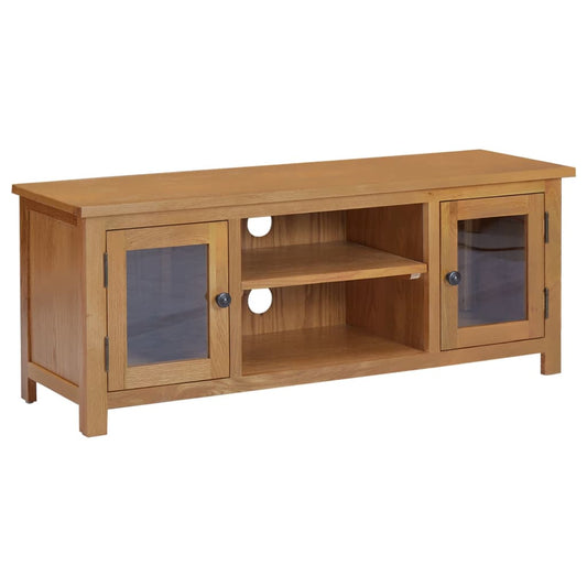 Tv-meubel 110x35x44 cm massief eikenhout is nu te koop bij PeponiXL, paradijselijk wonen!
