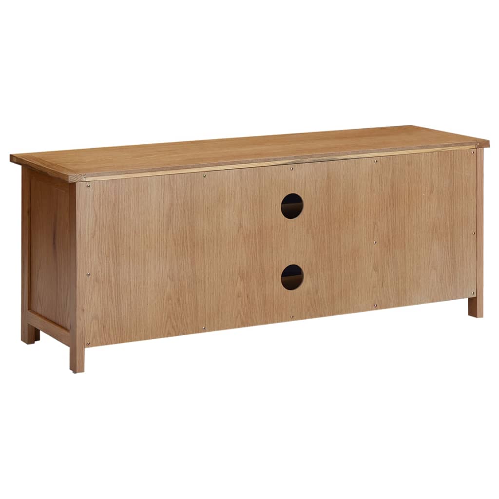 Tv-meubel 110x35x44 cm massief eikenhout is nu te koop bij PeponiXL, paradijselijk wonen!