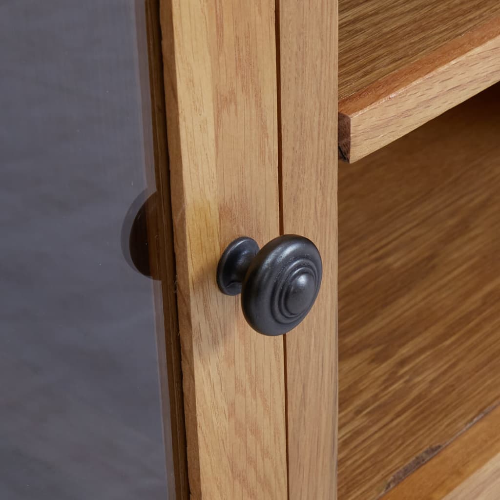 Tv-meubel 110x35x44 cm massief eikenhout is nu te koop bij PeponiXL, paradijselijk wonen!