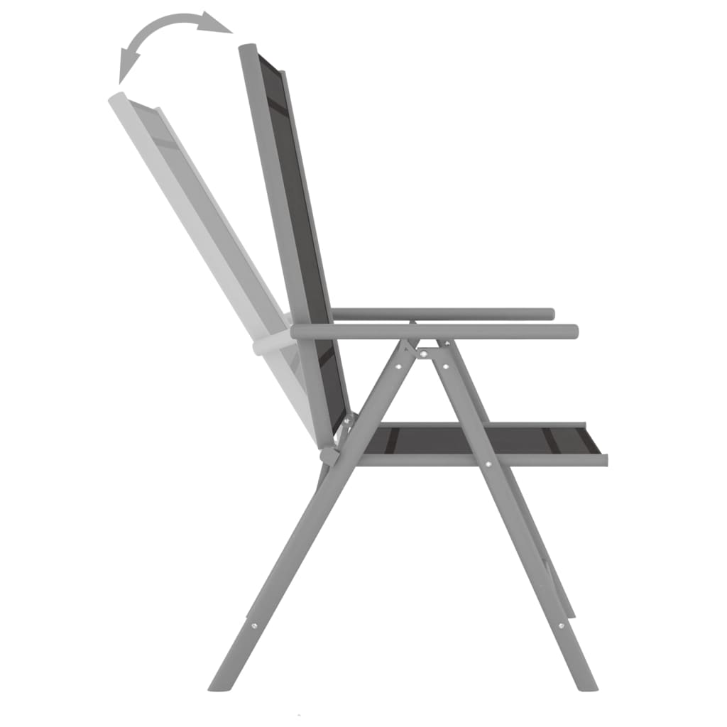 9-delige Loungeset zwart en zilverkleurig is nu te koop bij PeponiXL, paradijselijk wonen!