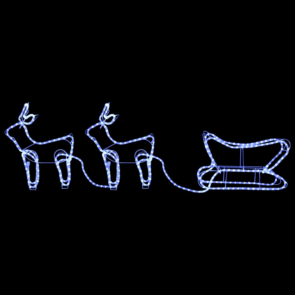 Buitenkerstversiering rendier en slee 576 LED's is nu te koop bij PeponiXL, paradijselijk wonen!