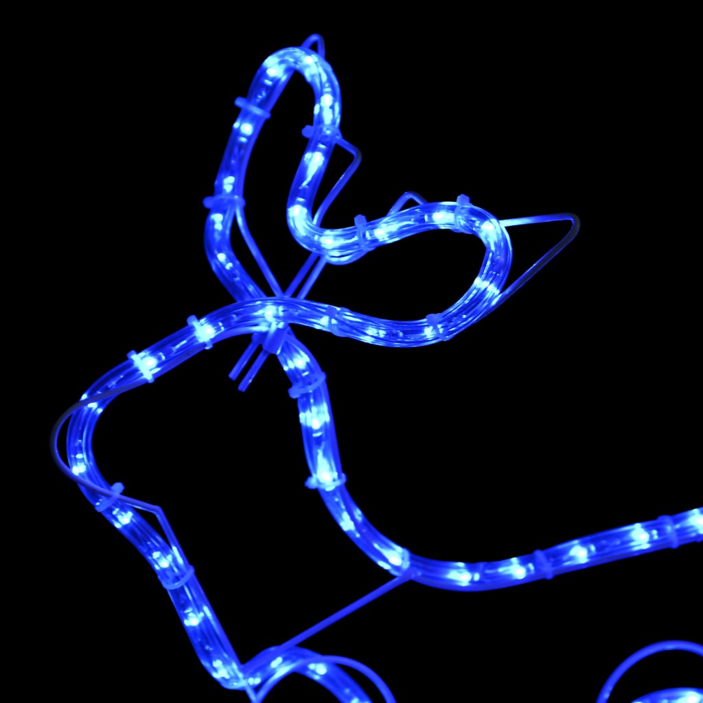 Buitenkerstversiering rendier en slee 576 LED's is nu te koop bij PeponiXL, paradijselijk wonen!