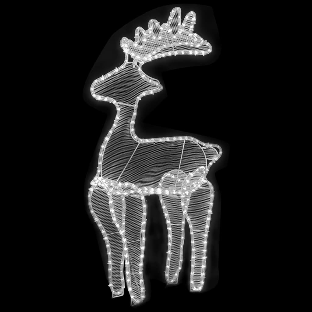 Kerstversiering rendier met mesh 306 LED's 60x24x89 cm is nu te koop bij PeponiXL, paradijselijk wonen!
