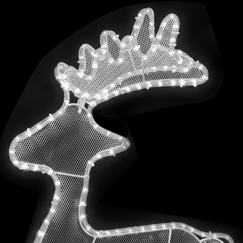 Kerstversiering rendier met mesh 306 LED's 60x24x89 cm is nu te koop bij PeponiXL, paradijselijk wonen!