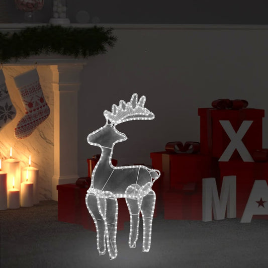 Kerstversiering rendier met mesh 306 LED's 60x24x89 cm is nu te koop bij PeponiXL, paradijselijk wonen!