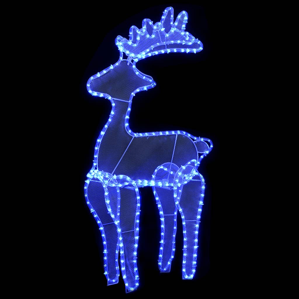 Kerstversiering rendier met mesh 306 LED's 60x24x89 cm is nu te koop bij PeponiXL, paradijselijk wonen!