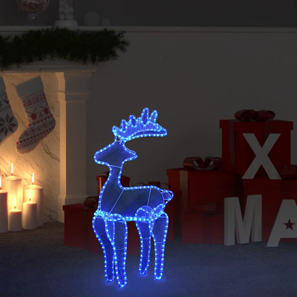 Kerstversiering rendier met mesh 306 LED's 60x24x89 cm is nu te koop bij PeponiXL, paradijselijk wonen!