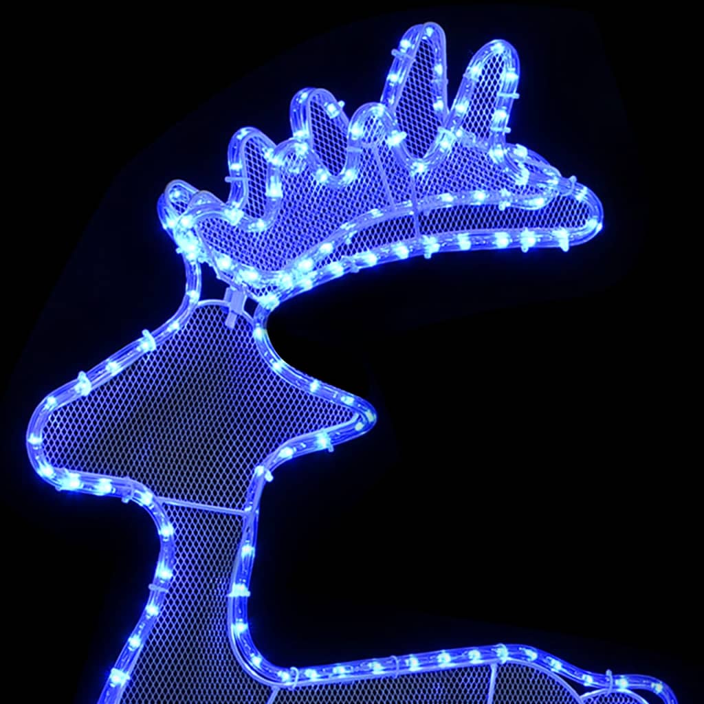 Kerstversiering rendier met mesh 306 LED's 60x24x89 cm is nu te koop bij PeponiXL, paradijselijk wonen!