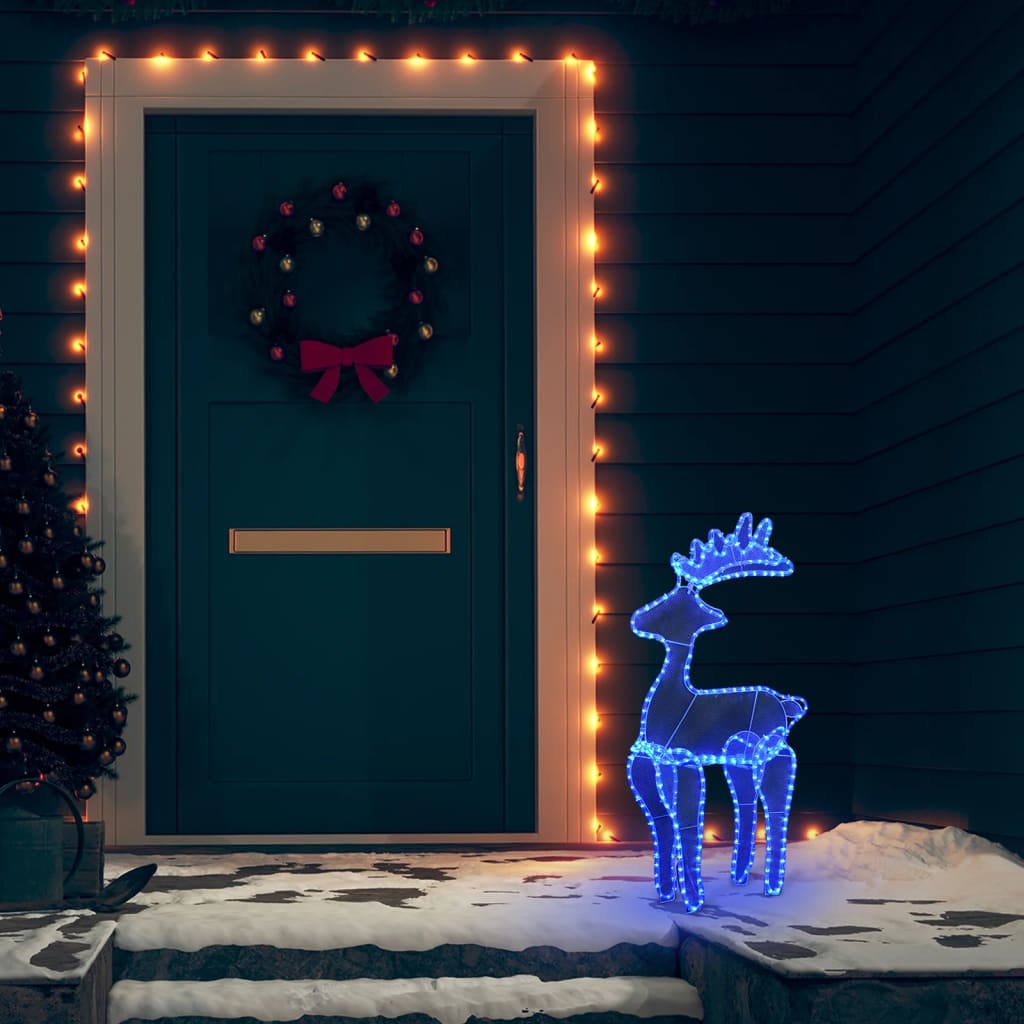 Kerstversiering rendier met mesh 306 LED's 60x24x89 cm is nu te koop bij PeponiXL, paradijselijk wonen!