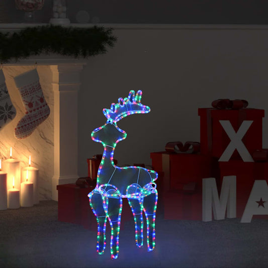 Kerstversiering rendier met mesh 306 LED's 60x24x89 cm is nu te koop bij PeponiXL, paradijselijk wonen!