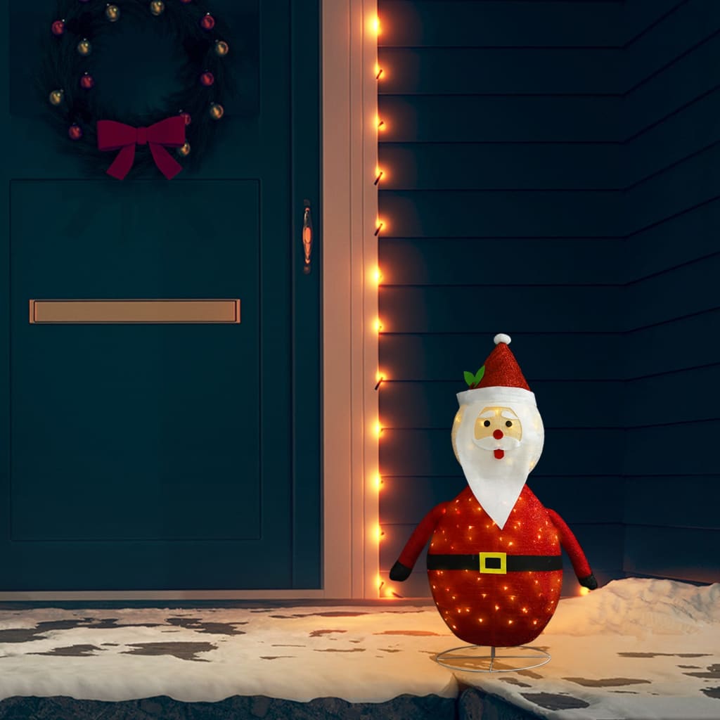 Kerstman decoratief LED 60 cm luxe stof is nu te koop bij PeponiXL, paradijselijk wonen!