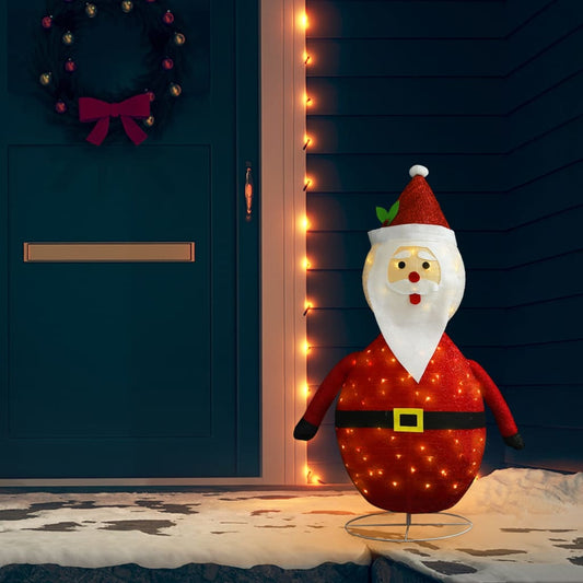 Decoratieve kerstman LED luxe stof 120 cm is nu te koop bij PeponiXL, paradijselijk wonen!