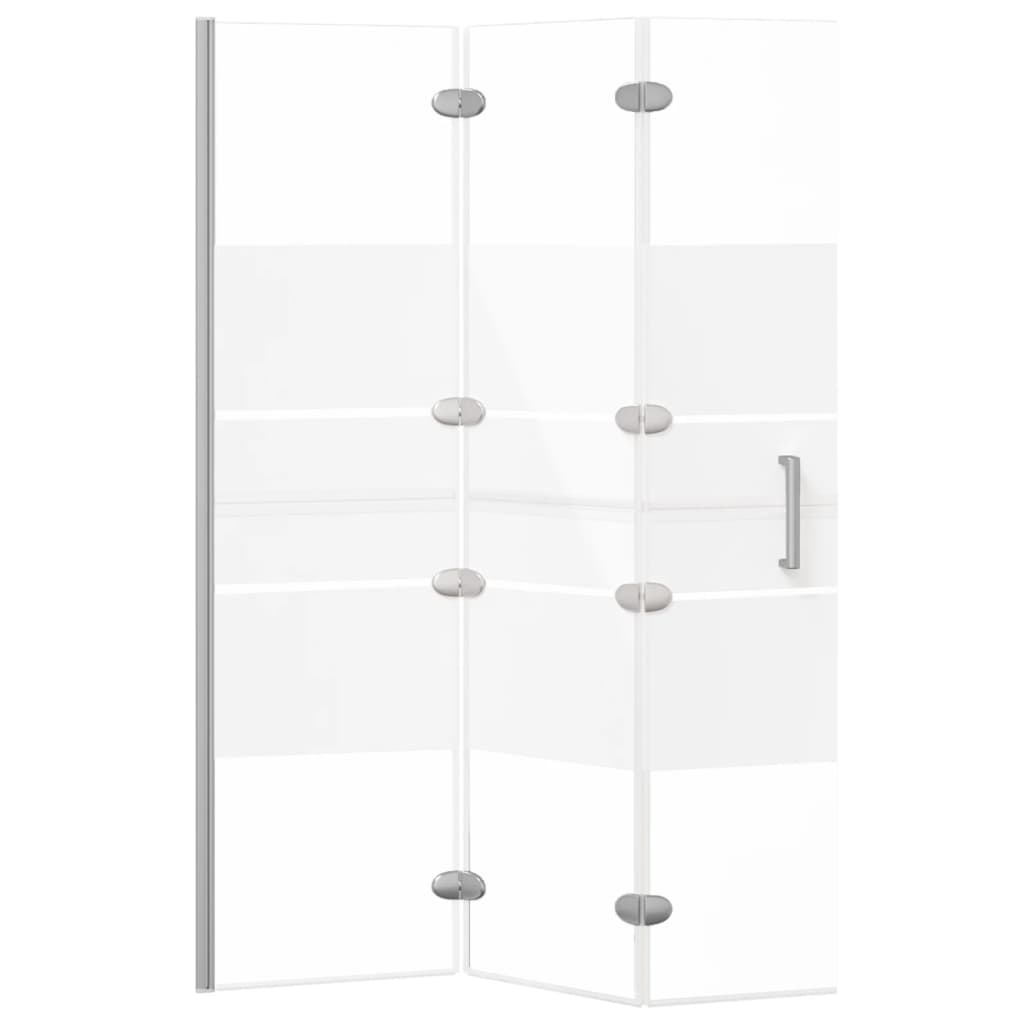Douchewand inklapbaar 100x140 cm ESG wit is nu te koop bij PeponiXL, paradijselijk wonen!