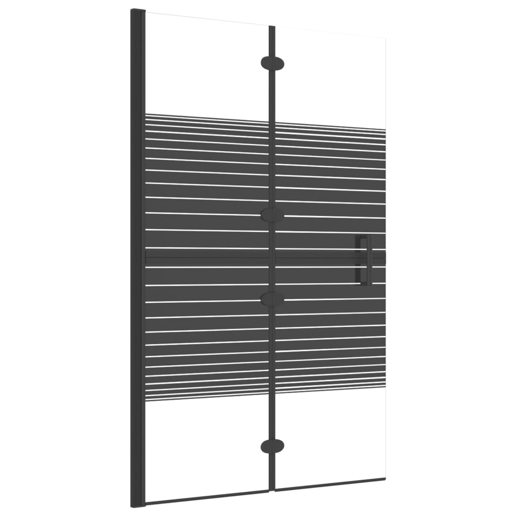 Douchewand inklapbaar 80x140 cm zwart is nu te koop bij PeponiXL, paradijselijk wonen!