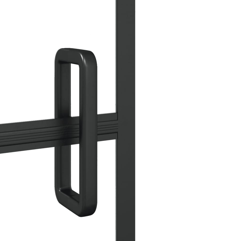 Douchewand 116x140 cm ESG zwart is nu te koop bij PeponiXL, paradijselijk wonen!