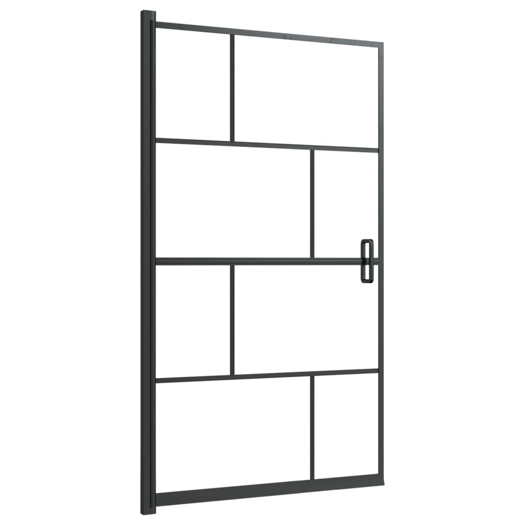 Douchewand 80x140 cm ESG zwart is nu te koop bij PeponiXL, paradijselijk wonen!