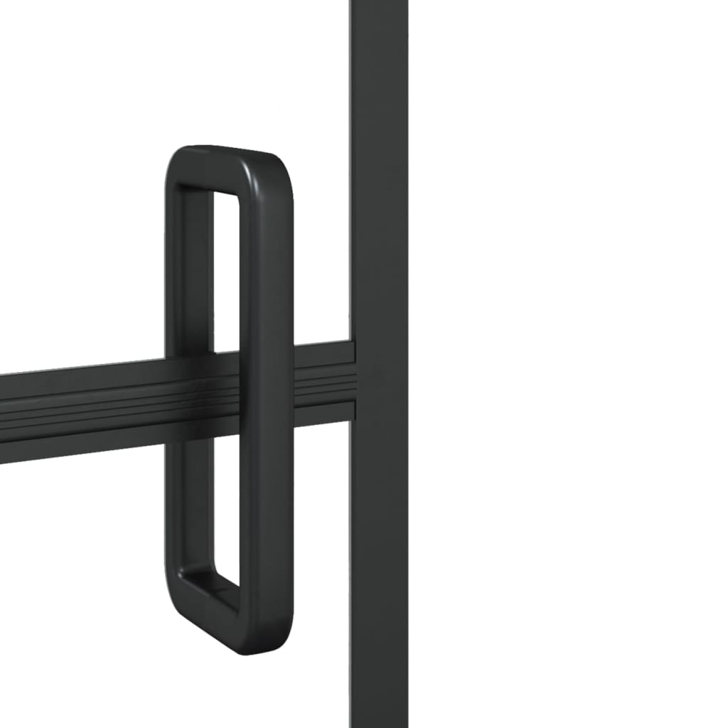 Douchewand 80x140 cm ESG zwart is nu te koop bij PeponiXL, paradijselijk wonen!