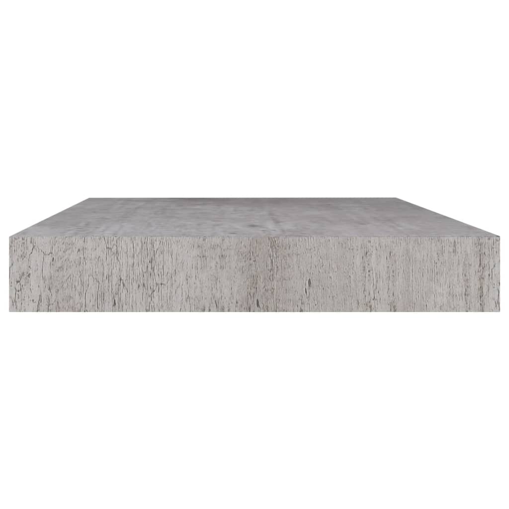 Wandschappen 2 st zwevend 40x23x3,8 cm MDF betongrijs is nu te koop bij PeponiXL, paradijselijk wonen!