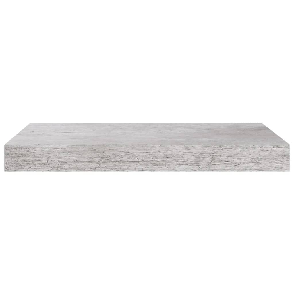 Wandschappen 2 st zwevend 40x23x3,8 cm MDF betongrijs is nu te koop bij PeponiXL, paradijselijk wonen!