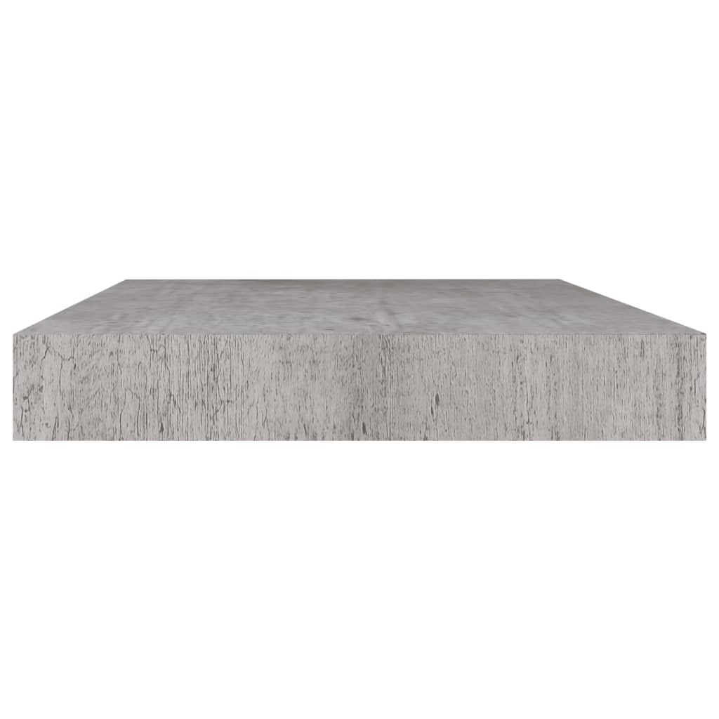Wandschap zwevend 50x23x3,8 cm MDF betongrijs is nu te koop bij PeponiXL, paradijselijk wonen!