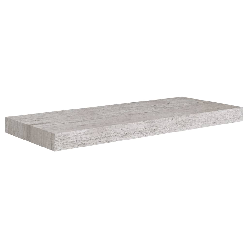 Wandschappen zwevend 4 st 60x23,5x3,8 cm MDF betongrijs is nu te koop bij PeponiXL, paradijselijk wonen!